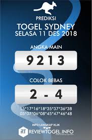 Prediksi Togel Sydney Jitu Selasa 11 Desember 2018 Sydney 11 Desember Selasa