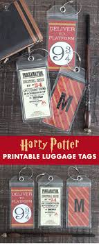 Harry Potter Printable Luggage Tags Harry Potter Printables Harry Potter Luggage Harry Potter Printables Free