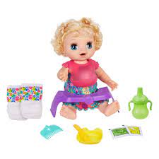 Baby Alive Happy Hungry Baby Brown Straight Hair Bonus Pack Ages 3 And Up Walmart Com