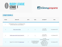 power program for rugby