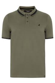 kangol khaki tipped polo shirt badrhino