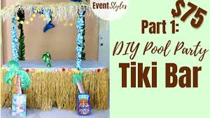 The third layer is the melange of melamine layer and a fiber material layer. Dollar Tree Diy 75 Tiki Bar Cheap Pool Party Decoration Ideas Tropical Summer Luau Hawaiian Youtube