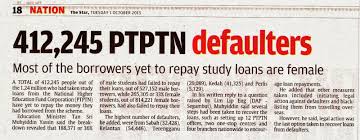 Universities related to unified national corporation of higher education. Finance Malaysia Blogspot What Is Ptptn Income Contingent Loan
