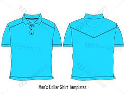 Men S Collar T Shirt Template Vector And Psd Pack 01 Shirt Template Polo T Shirt Design Shirts