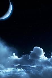Cloudy Moon Iphone Wallpaper Download Find More Free Iphone 5 Wallpapers On Www Ilikewallpaper Net Iph Good Night Moon Moonlight Reflection Good Night Image