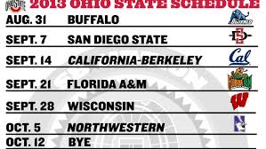 I have updated it to include information through 2014, since the 2015 tournament isn't complete as of this writing. Printable Ohio State Football Schedule 2013 Land Grant Holy Land