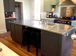 zinc countertops modern kitchen