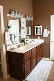 To light the bathroom mirror, place recessed lights directly above the mirror or over the counter at vanity areas and make the fixtures' light overlaps with each other. Category Archives Bathroom Hardware Hand Towels Bathroom Bathroom Decor Bathrooms Remodel