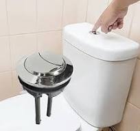 Botón de descarga doble para inodoro, botón pulsador de inodoro para de  inodoro de baño, accesorios de válvula de agua de cabeza redonda, 58MM : ...