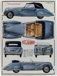 Delahaye Blue Convertible Sportscar Vintage Book Plate Vintage Car Classic Car Illustration Car Decor 14 95 Via Etsy Retro Cars Classic Cars Vintage Cars