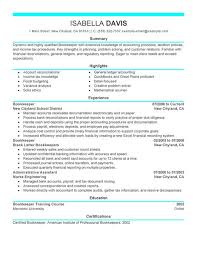 resume for full charge bookkeepers