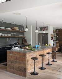 Open the cabinet doors to reveal two shelves where you can organize your spare dishes, linens, or consoles. 40 Inspiring Modern Rustic Wood Kitchen Cabinet Ideas Industrial Style Kitchen Kitchen Design Industrial Kitchen Design