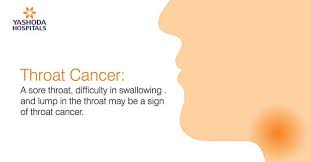 In addition to a lump, swelling or thickness in the neck, some other warning signs and symptoms of throat cancer include: Lump In Throat Cancer Lump In Throat When Swallowing And Sore Throat May Be A Sign Of Throat Cancer