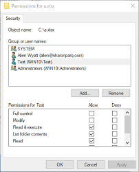 Every file and folder on windows 10 has permission attributes.it gives your authority to edit, read, write, execute, and modify it. Changing User Permissions For A File Tips Net