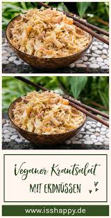Veganes Krautsalat Rezept Mit Erdnussdressing Coleslaw Salat Rezept Veganer Krautsalat Krautsalat Krautsalat Rezepte