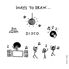 Saturday Night Fever Word Of Day 23 Ways To Draw Disco Waystodraw Icons Sketchnotes Drawing Visualization Sketch Notes Word Drawings Disco