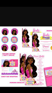 Black Barbie Party Barbie Party Barbie Birthday Party Barbie Birthday Invitations