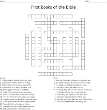 A 23 Question Printable First Books Of The Bible Crossword With Answer Key Modify With Your Own Questi Bible Crossword Books Of The Bible Bible Study Notebook
