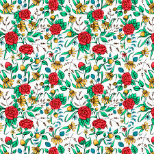 Floral photoshop patterns pink roses lined creatively in a nice pattern. Floral Pattern On Behance