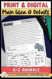 Main Idea And Supporting Details Passages Print Digital Distance Learning High Interest Reading Passages Elementary Education Activities High Interest Reading
