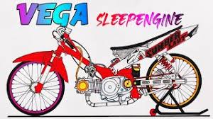 Karena lintasan dari balapan drag. Vega Sleepengine Woww Menggambar Motor Drag Vega R Herek Drag Bike Youtube