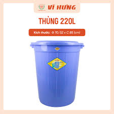 THÙNG NHỰA 220L CÓ NẮP (6653)
