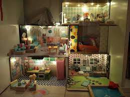 Original polly pocket pollyville polly's house mini sweet furnitures vehicle dolls accessories toys for girls christmas gifts. Der Bastelblog Das Polly Pocket Haus Mini Dollhouse Bastelblog Diy Puppenhaus Polly Pocket