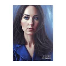 Catherine, Princess of Wales, Duchess of Cambridge formerly Kate Middleton  VI Painting by Michael Soprano