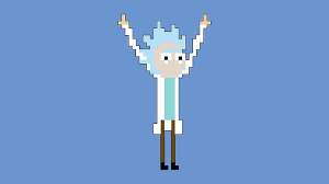 Feel free to send us your own wallpaper and we will consider adding it to appropriate category. Rick Sanchez Illustration Pixels Minimalism Rick And Morty Blue Background Hd Wallpaper Wallpaperbetter