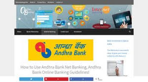 Andhra bank online banking registration process. 2