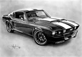 Black And White Mustang Clipart Car Drawings Art On Cars Car Drawings Mustang Cars Car Drawing Pencil