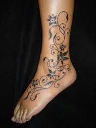 50 Beautiful Floral Tattoos Designs And Ideas For Boy And Girls Foot Tattoos Vine Tattoos Tattoos