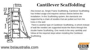 8 Types Of Scaffolding And Its Uses Bsl Australia In 2020 Scaffolding Type Suspended Scaffolding