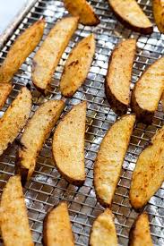 Place the potato wedges in a single layer (not touching) on a baking sheet. Baked Potato Wedges With Dipping Sauce Jessica Gavin