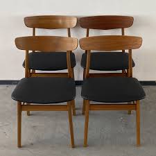Welcome to our gallery featuring a bright and bold selection of dining rooms housing upholstered chairs. Set Of 4 Teak Dining Chairs By Farstrup Mobler Denmark 1960s 160427