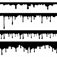 Black And White Dripping Paint Paint Dripping Black Liquid Or Melted Chocolate Drips Seamless Currents Isolated In 2020 Dripping Paint Art Drip Painting Graffiti Lettering