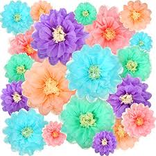 It compliments the nursery bedding so well we got them on sale for only a couple dollars per pack (the purple packs were 3 for $10. Gejoy 20 Pieces Paper Flower Tissue Paper Chrysanth Flowers Diy Crafting For Wedding Backdrop Nursery Wall Decoration Color Set 2 Pricepulse