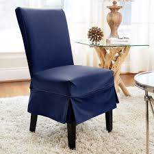 Modern dining chair covers for fresh room decor. Dorchester Non Stretch Mid Length Dining Chair Cover Slipcovers For Chairs Dining Room Chair Slipcovers Blue Dining Room Chairs