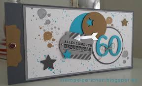 Gluckwunschkarte Die 3 Zum 60 Geburtstag Artchain Stempelperlchen Gluckwunschkarte Geburtstagskarte Karten