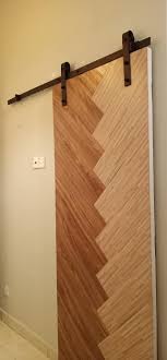 Harga pintu pvc bilik air. Diy Pintu Ala Ala Barn Corak Herringbone Untuk Bilik Air Dalam Bilik Utama Hias My