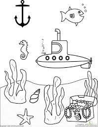 Free printable submarine coloring pages for kids. Dinosaurs Submarines And Sea Creatures Oh My Free Coloring Pages Coloring Pages Submarine Craft