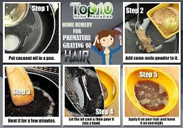 There are certain hair medicines which can be taken for premature greying. Home Remedies For Premature Graying Of Hair Top 10 Home Remedies