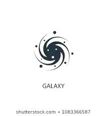 Galaxy Icon Simple Element Illustration Galaxy Stock Vector Royalty Free 1083366587 Space Icons Logo Design Symbol Design