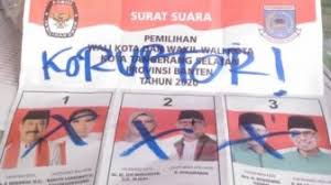 1 lembar kertas karton art carton ukuran plano 400 gram (tebal banget) harganya berkisar antara rp. Surat Suara Pilkada 2020 Dicoret Coret Hingga Ditempel Foto One Piece