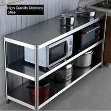 All categories > catering products > wall shelves. Goldbearuk Stainless Steel Kitchen Shelving Unit Hygenic Kitchen Storage Solution 3 Tier Small 60x80cm Amazon Co Uk Diy Tools