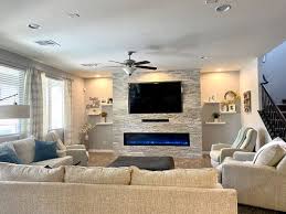 Houses and apartments are often built with recessed niches. Modern Flames Landscape Full View 80 Inch Built In Fully Recessed Linear Electric Fireplace Lfv2 80 15 Sh Electric Fireplaces Depot