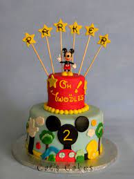 Buttercream and covered in vanilla buttercream.i. Mickey Mouse Clubhouse 2nd Birthday Cake Http Dimitrastories Blogspot Com
