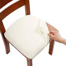 How to make dining room seat covers, new chairs. Home Furniture Diy Elastic Chair Cover Washable Slipcoverjacquard Pattern Dining Chair Seat Covers Furniture