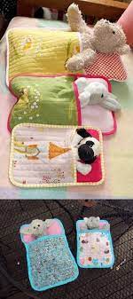 Sleeping Bags For Soft Toys As Soon As I Saw The Original Pin I Knew Clare Would Love A Few Of These For Animal Sleeping Bag Sewing Projects Sewing For Kids