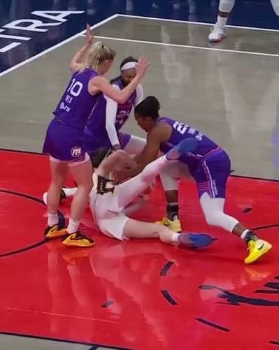 Breaking: Alyssa Thomas is suspended for one game after receiving a  Flagrant Foul 2 penalty for recklessly making contact with her fist to the  throat area of Caitlin Clark, the WNBA announced.